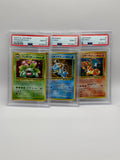 Charizard, Blastoise Venusaur CD Promo Sequential PSA 10 Set