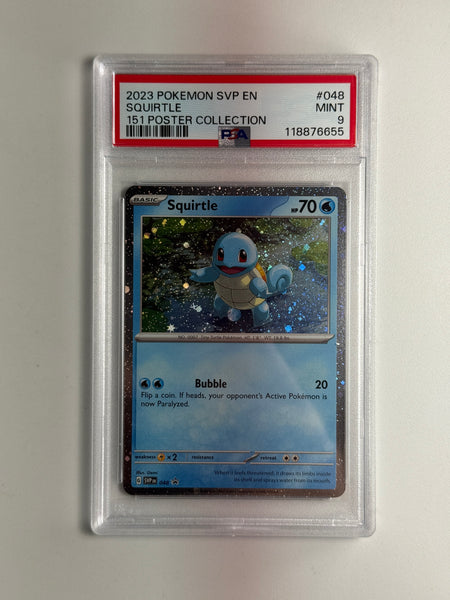 Squirtle 048 151 Poster Collection PSA 9