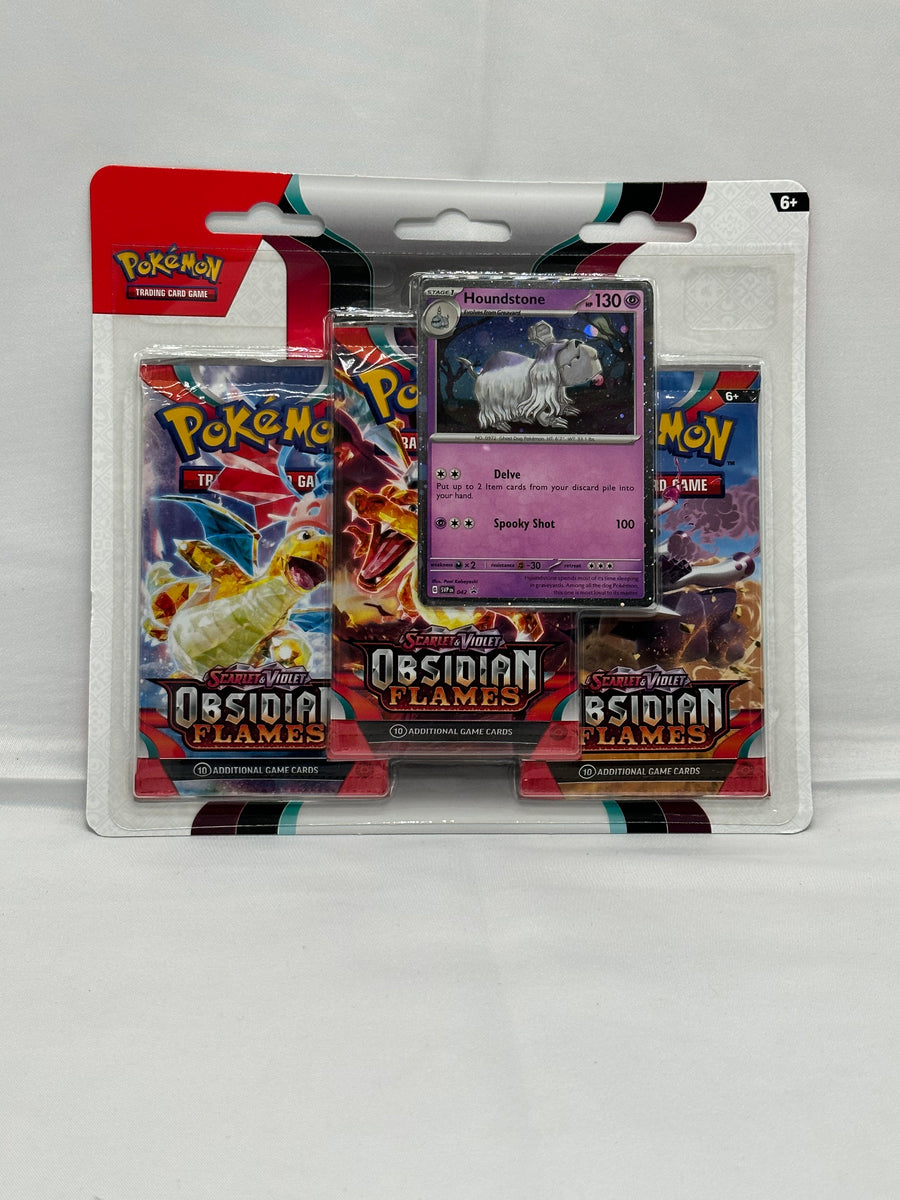 Pokémon Scarlet & Violet Obsidian Flames 3-Pack Blister – 1st Edition ...