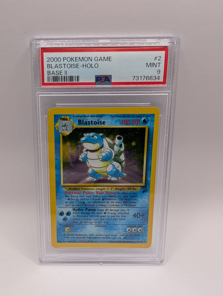 Blastoise Holo 2 Base Set 2 PSA 9