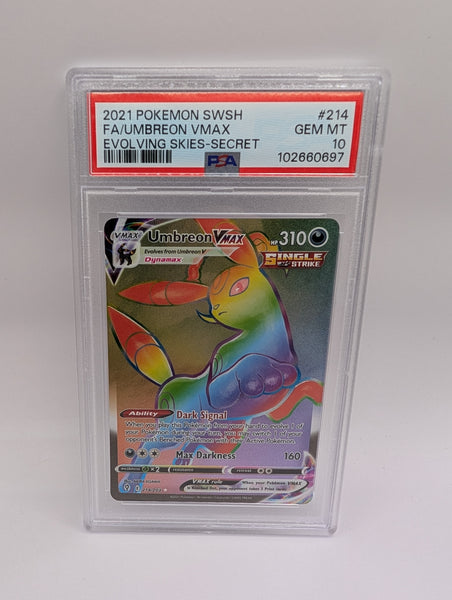 Umbreon VMAX 214 Evolving Skies PSA 10