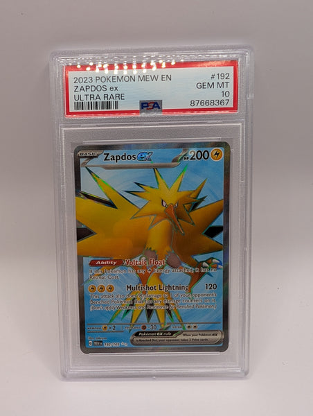Zapdos ex 192 151 PSA 10