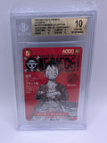 Monkey.D.Luffy Japanese ST21014 20th Ann. BGS 10