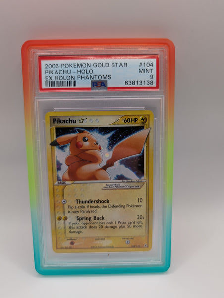 Pikachu ex Gold Star 104 Holon Phantoms PSA 9