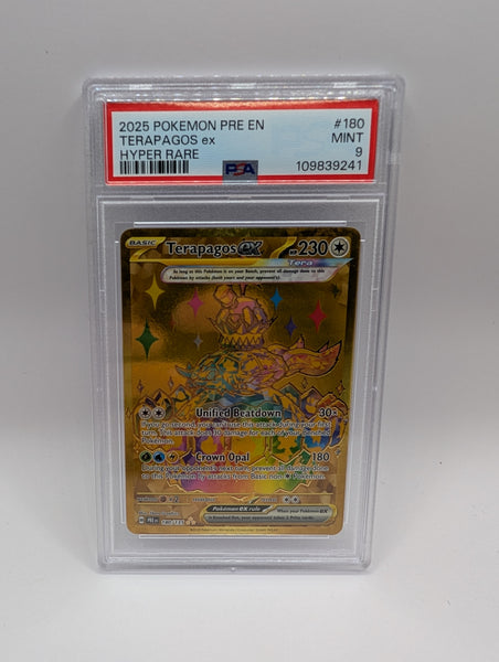 Terapagos ex 180 Prismatic Evolutions PSA 9