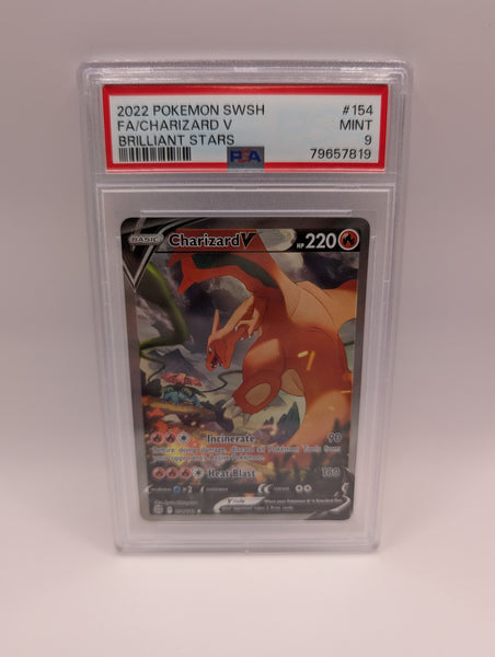 Charizard V 154 Brilliant Stars PSA 9