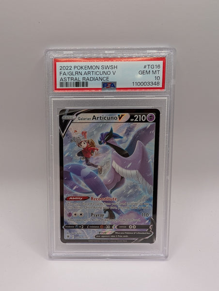 Galarian Articuno V TG16 Astral Radiance PSA 10