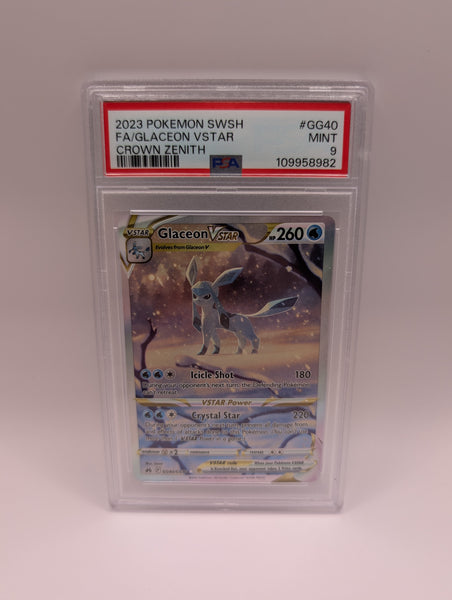 Glaceon VSTAR GG40 Crown Zenith Full Art PSA 9