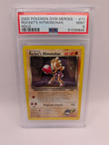 Rocket's Hitmonchan 11 Gym Heroes Holo PSA 9