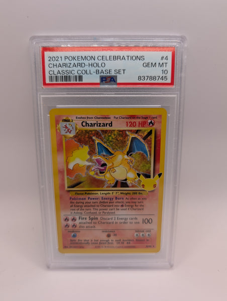Charizard Holo 4 Celebrations Classic Collection PSA 10