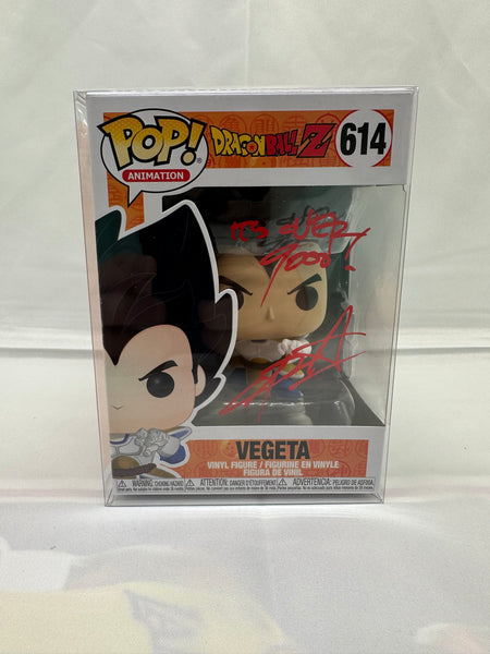 Pop! Vegeta 614 signed by Chris Sabat