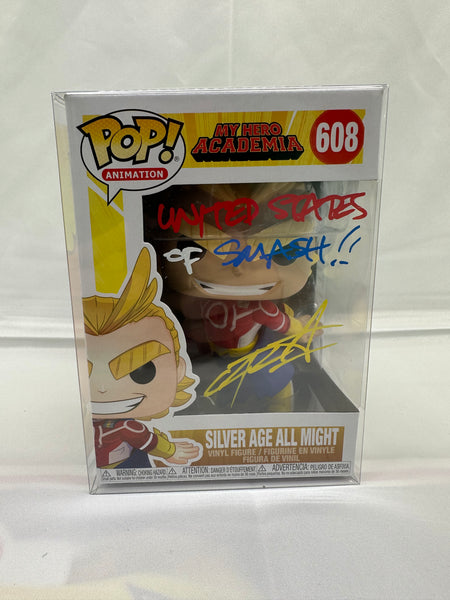 Pop! Silver Age All Might 608 signed by Chris Sabat