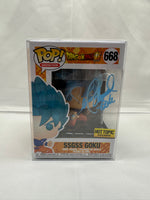 Pop! SSGSS Goku 668 signed by Sean Schemmel