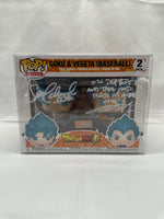 Pop! Goku & Vegeta Baseball signed by Sean Schemmel & Chris Sabbat