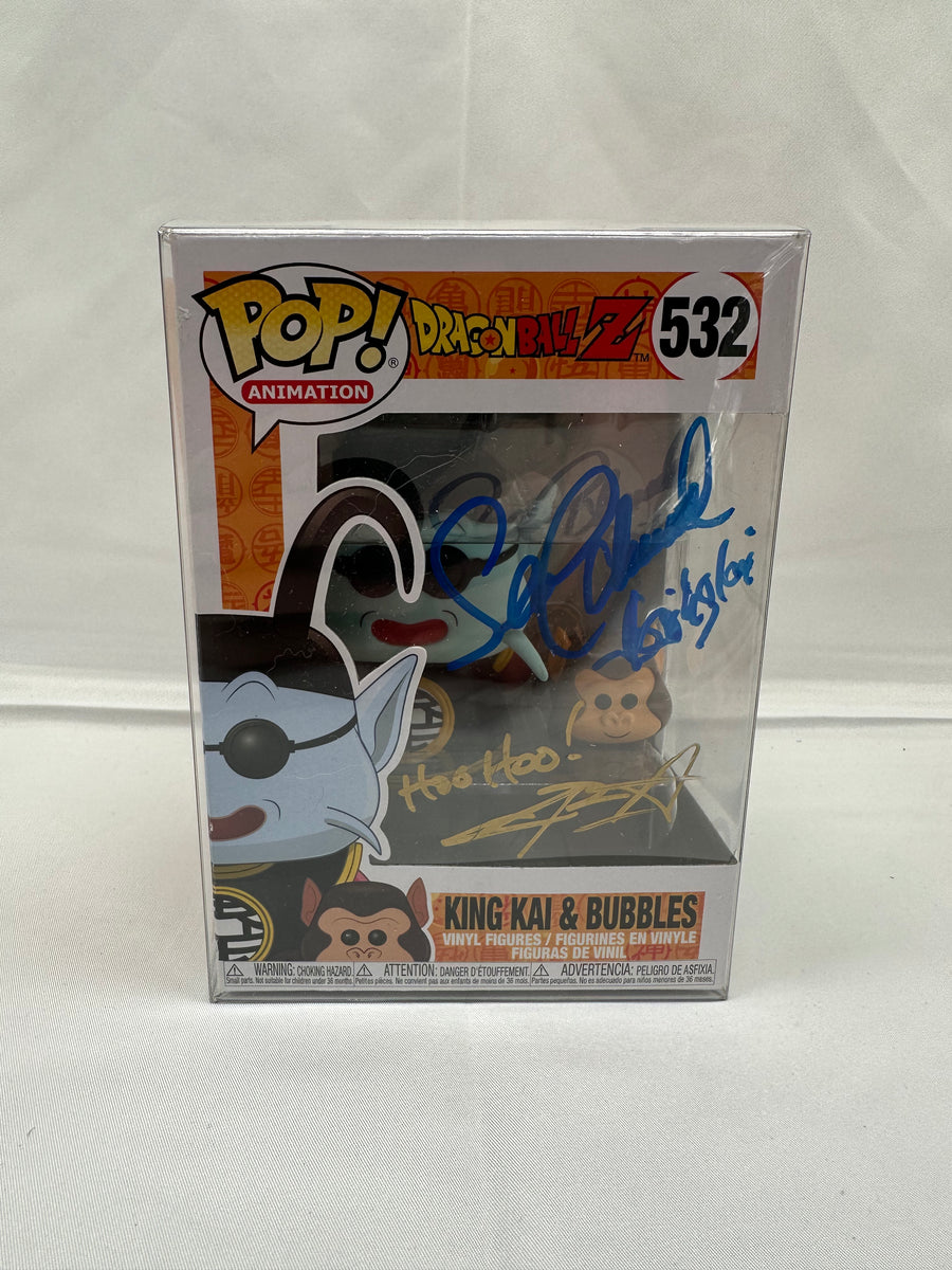 Pop! King Kai & Bubbles 532 Signed By Sean Schemmel & Chris Sabbat ...