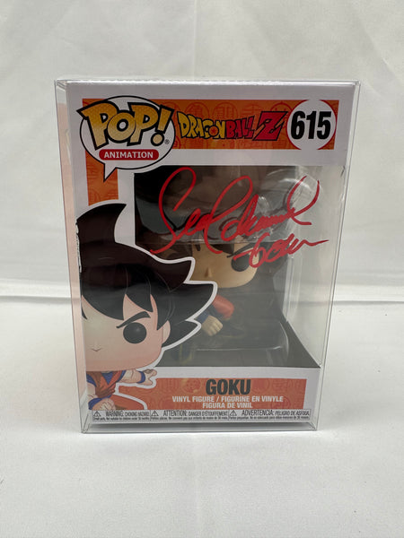 Pop! Goku 615 signed by Sean Schemmel
